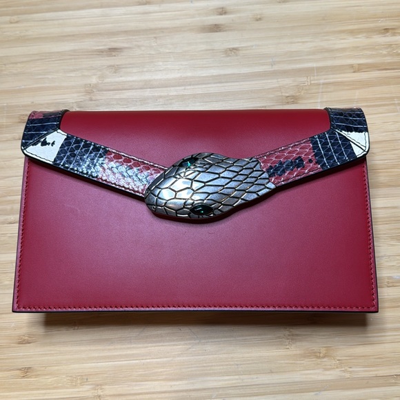 🐍GUCCI🐍Lilith Snakeskin Flap Shoulder Bag - Picture 2 of 15